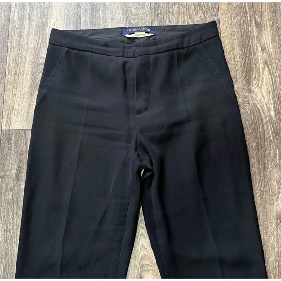 Louis Vuitton Uniform Dress Pants Women’s EU 38 Black Straight Career - Picture 2 of 13